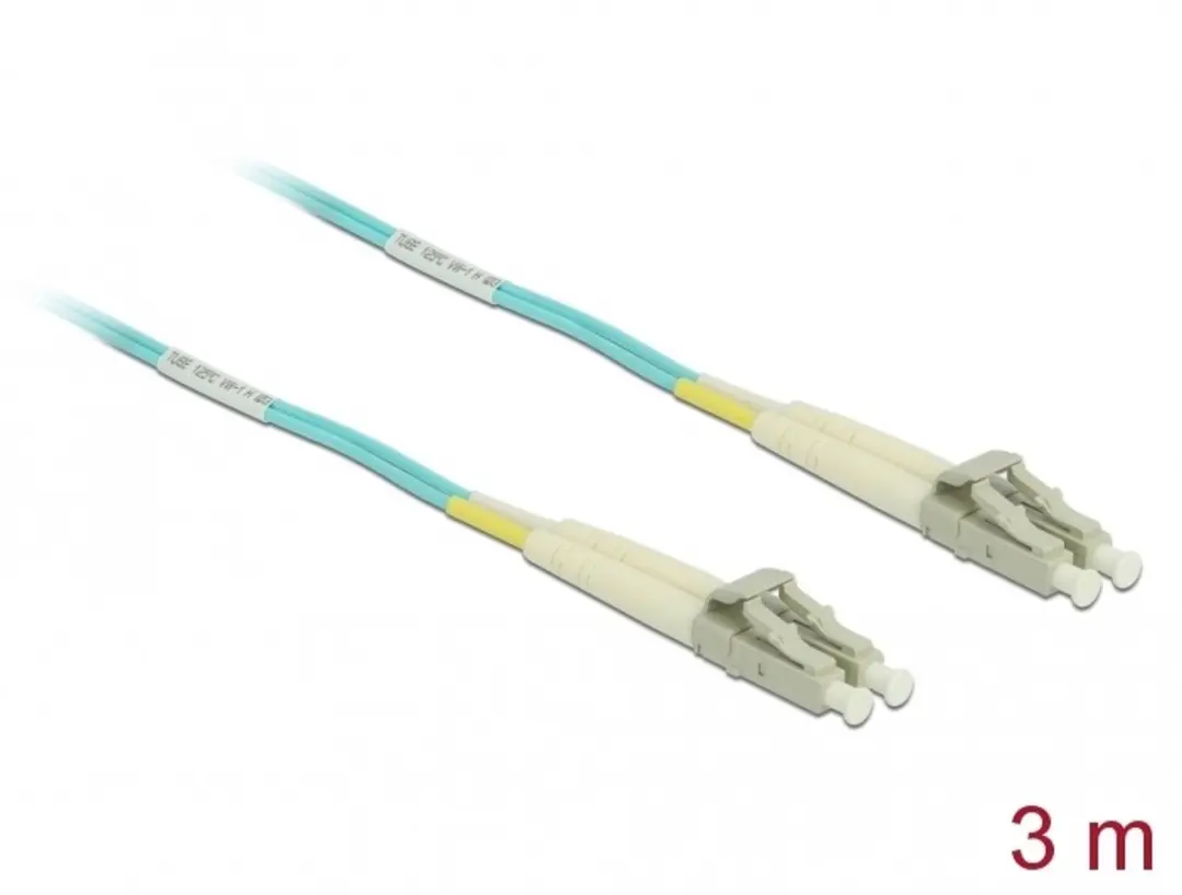 Delock OM3 LC/UPC Glasvezelkabel 3m - Turquoise