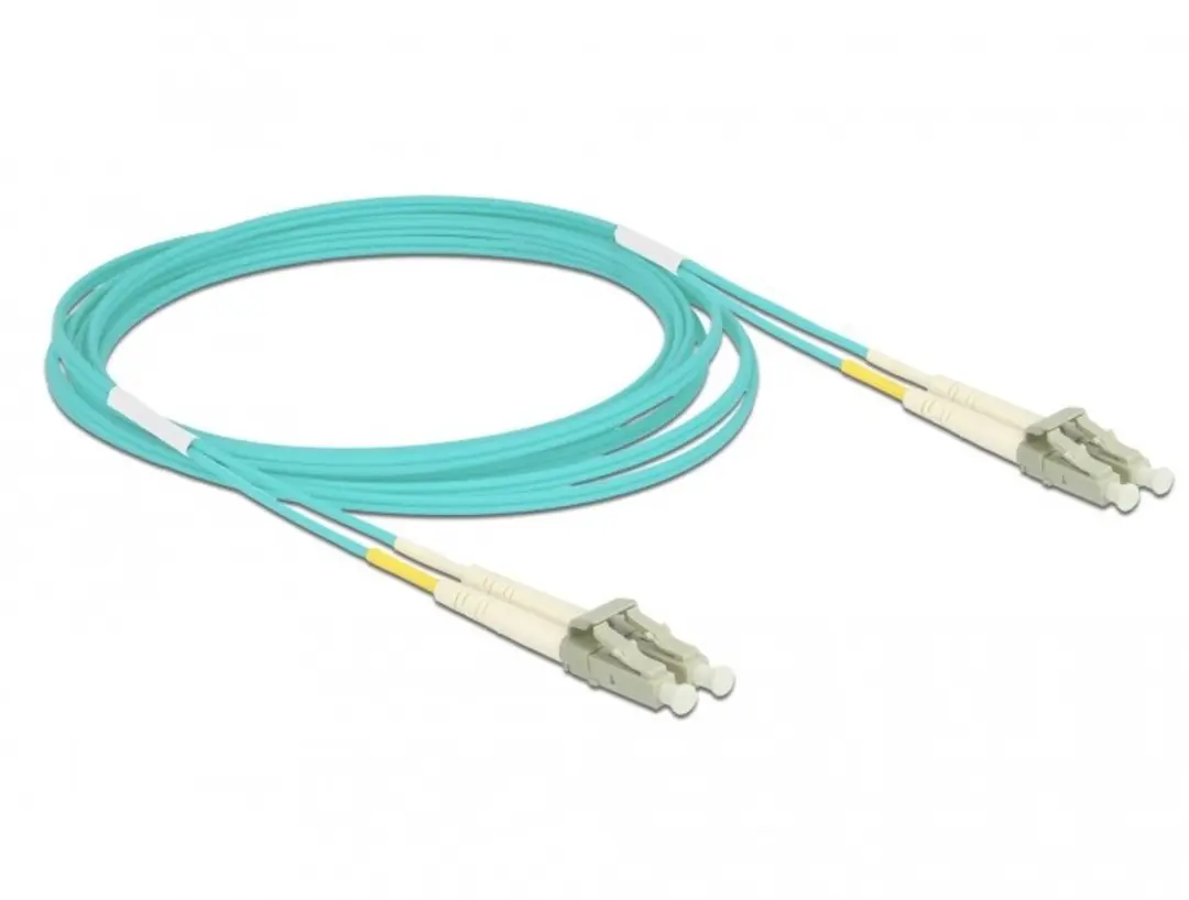 Delock OM3 LC/UPC Glasvezelkabel 3m - Turquoise