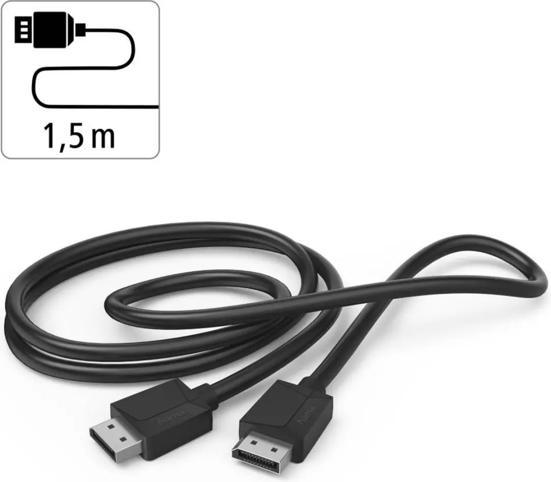 Hama DisplayPort-kabel DP 1.2 1,50m - Zwart