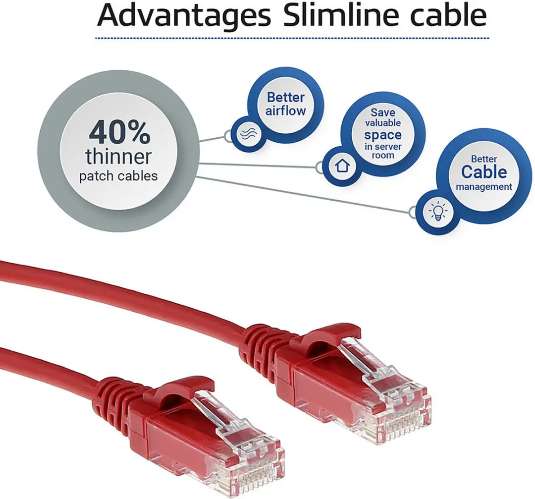 ACT DC9505 Rode LSZH CAT6 Patchkabel 5m - Snagless - afbeelding 6 van 6
