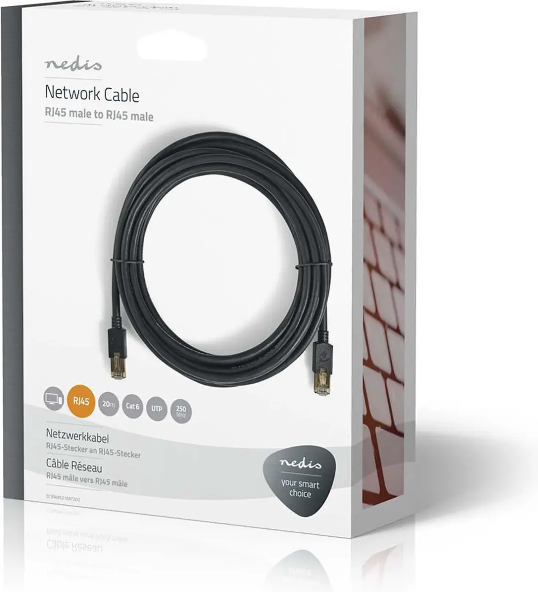 Nedis CAT6 Netwerkkabel 20m - Antraciet