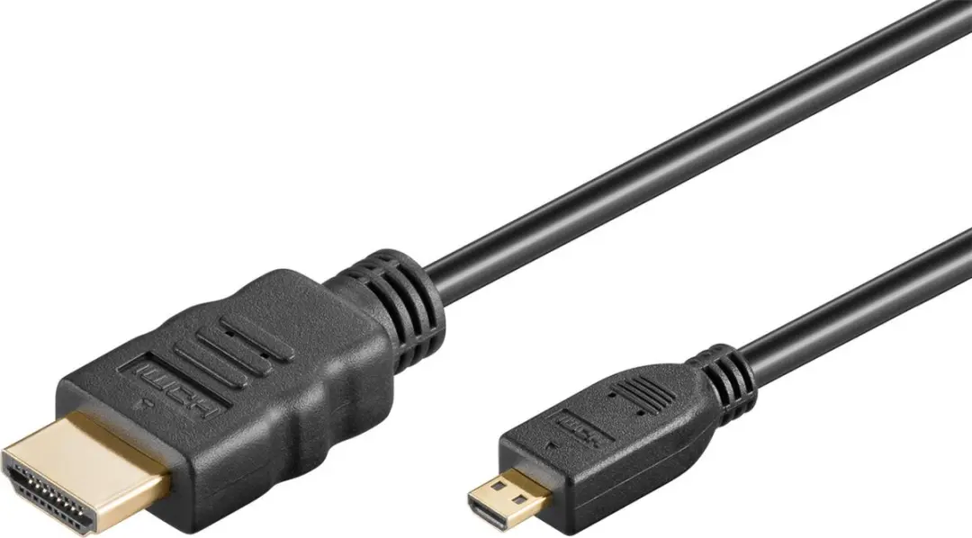 Goobay Micro HDMI Kabel 0,5m - Verguld - 4K 30Hz