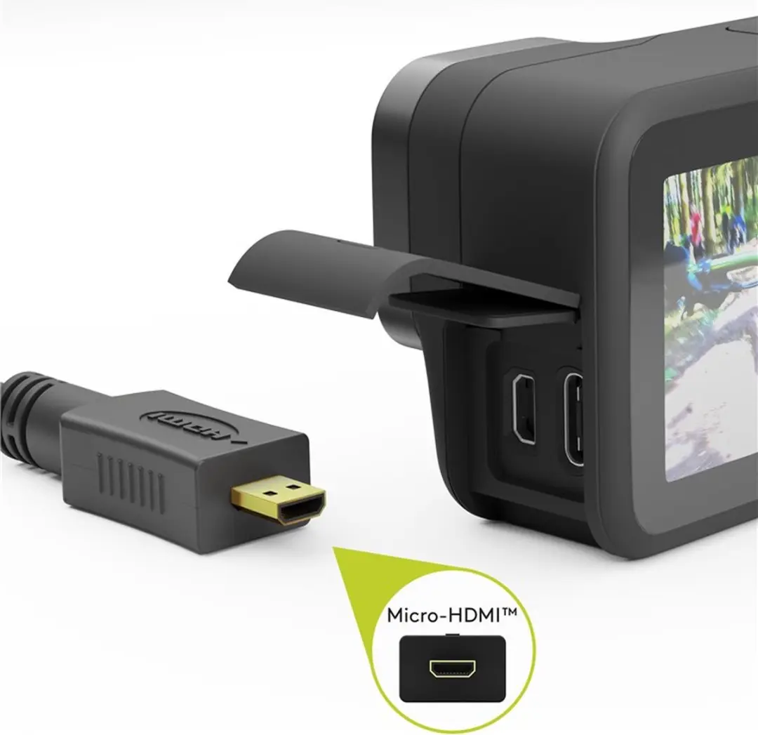 Goobay Micro HDMI Kabel 0,5m - Verguld - 4K 30Hz