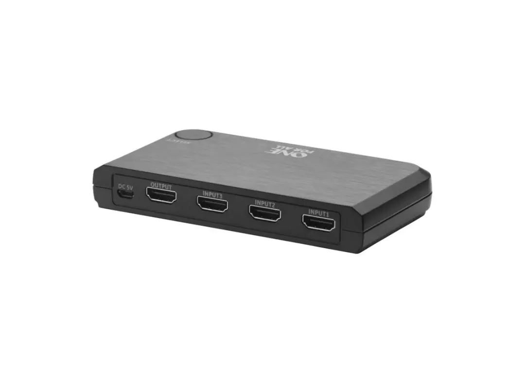 One For All SV1632 HDMI Switch 4K - 3in naar 1out - Zwart