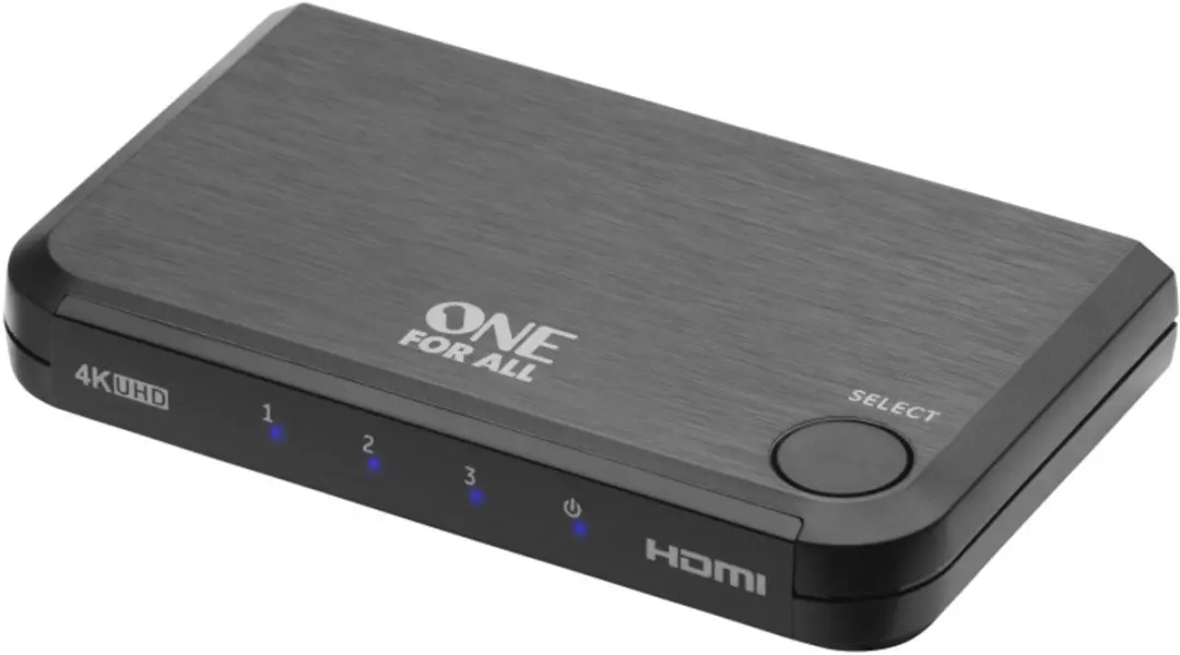 One For All SV1632 HDMI Switch 4K - 3in naar 1out - Zwart