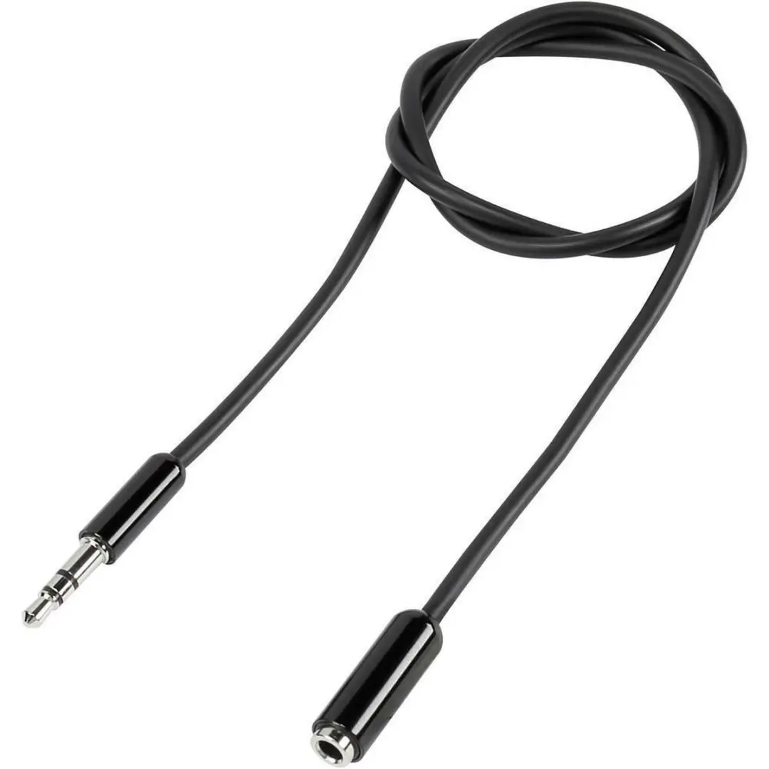 SpeaKa Professional SP-7870468 Jackplug Verlengkabel 3,5mm - 3m - Zwart