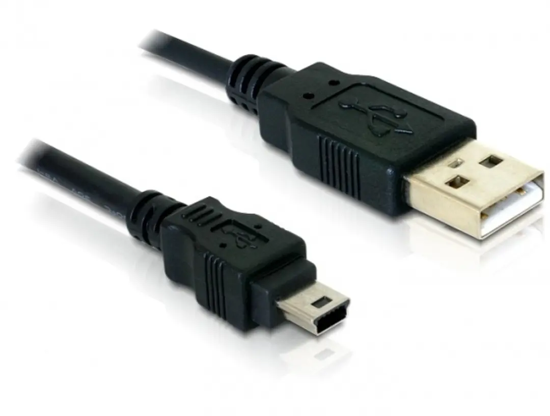 Delock USB 2.0 Kabel A naar Mini-B 1.5m - Zwart