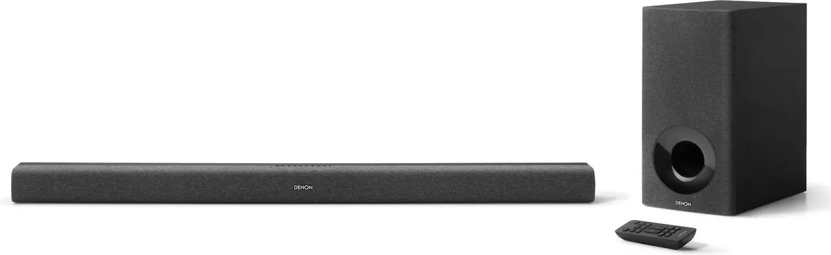 Denon DHT-S416 Soundbar - Chromecast, Draadloze Subwoofer - Zwart