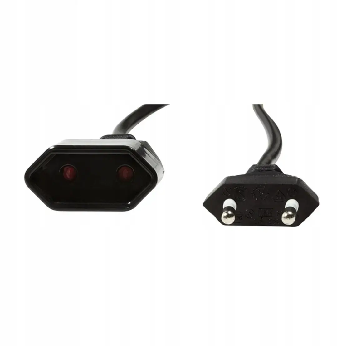 Logilink Stroomverlengkabel CP124 Euro Cee 7/16 3m - Zwart