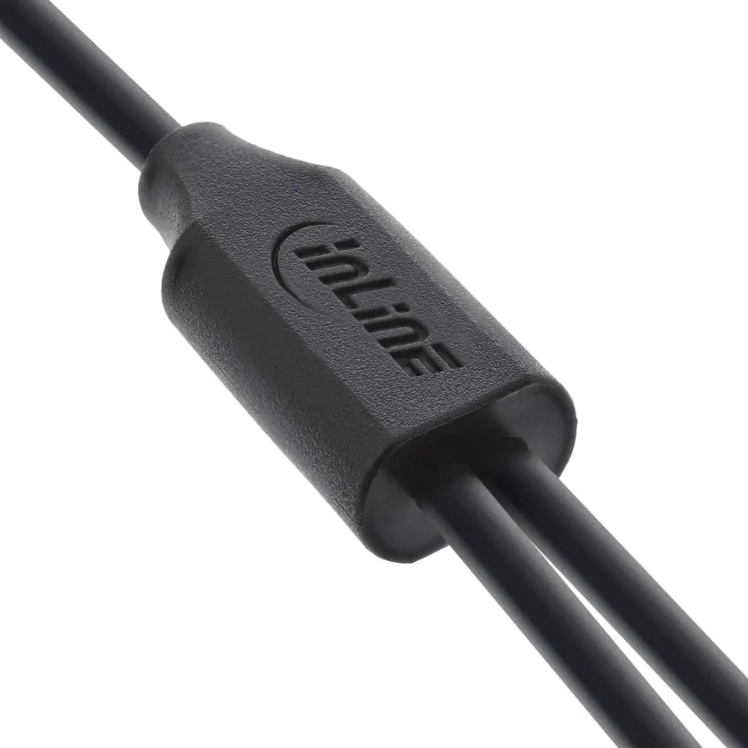 InLine USB-A naar 2x USB-C Oplaadkabel 25W - 1m