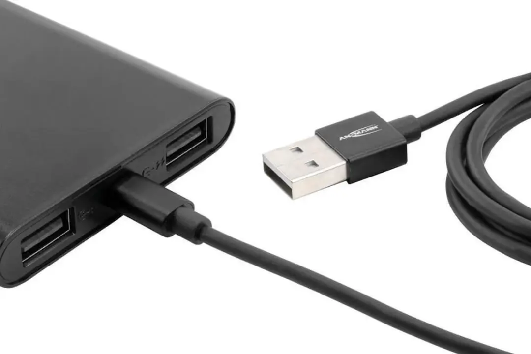 Ansmann 1700-0076 USB-kabel USB-A naar micro-B 1.20m - Zwart