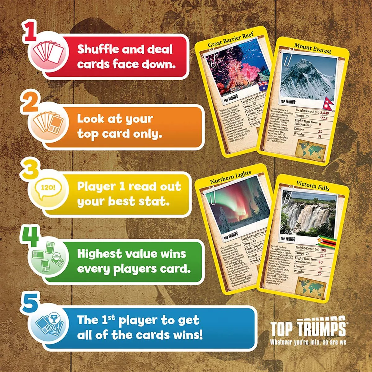 Winning Moves Top Trumps Wonders of the World Kaartspel - 6 Spelers