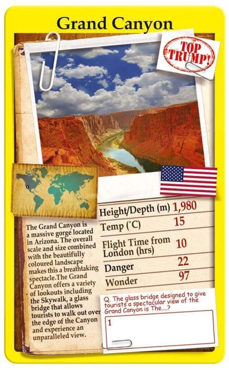 Winning Moves Top Trumps Wonders of the World Kaartspel - 6 Spelers