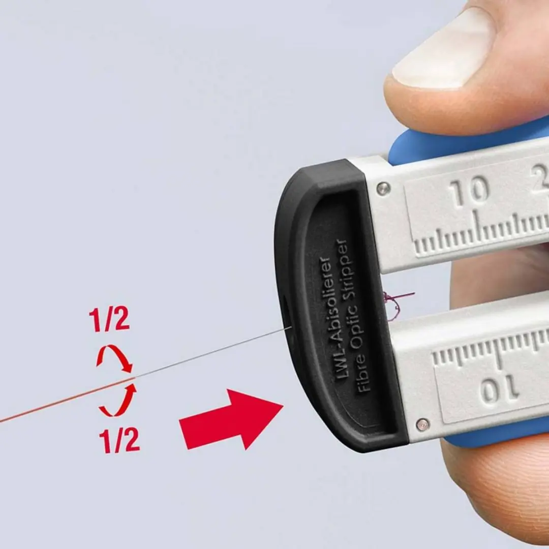 Knipex 12 85 110 SB Glasvezelkabel Afstripgereedschap - Ronde kabel