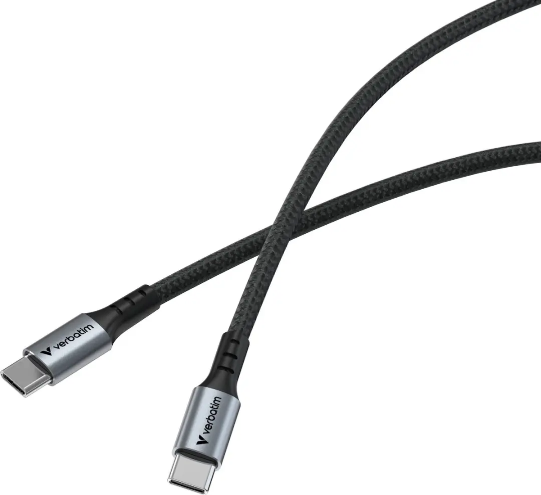 Verbatim USB-C Kabel 120cm 60W QC PD - Zwart