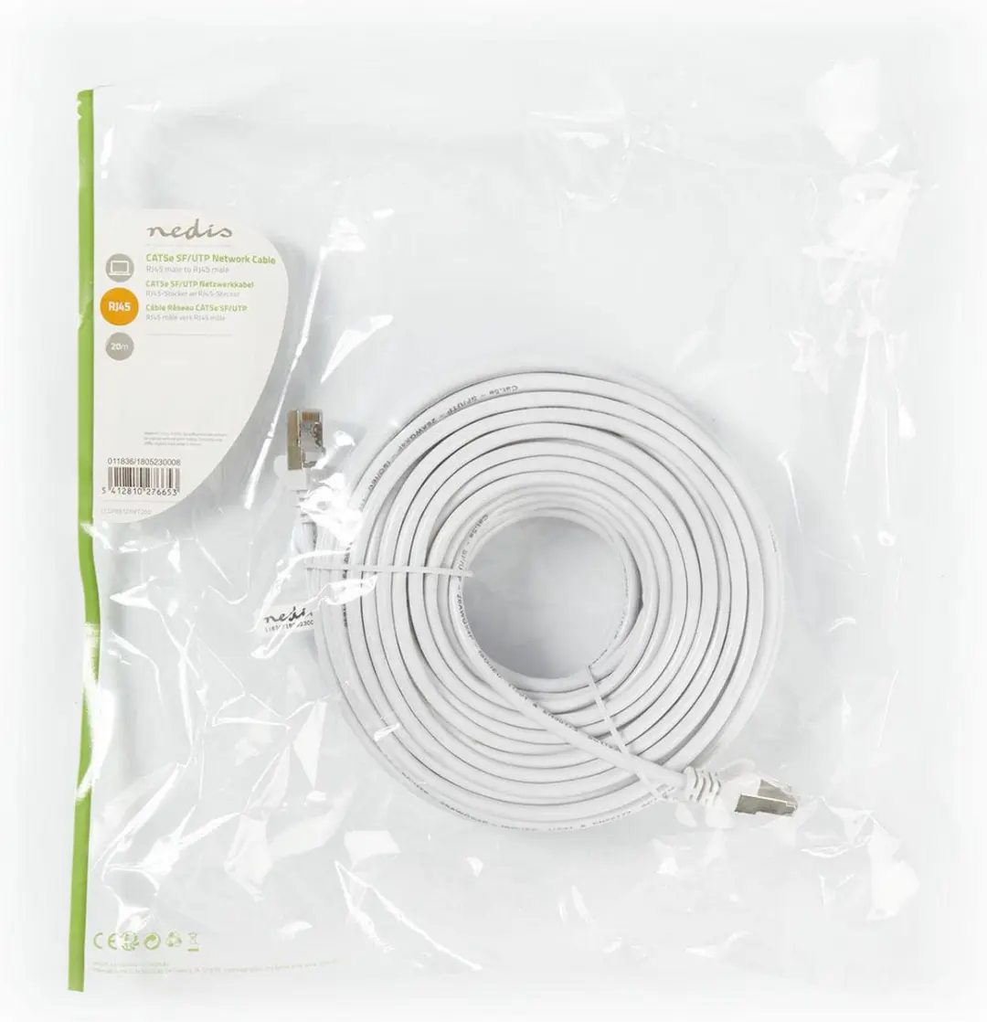 Nedis CAT5e Netwerkkabel 20m - Wit