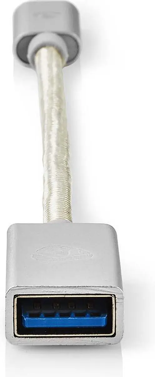 Nedis USB-C Adapter USB-A Female 5Gbps 0,2m - Verguld - Zilver