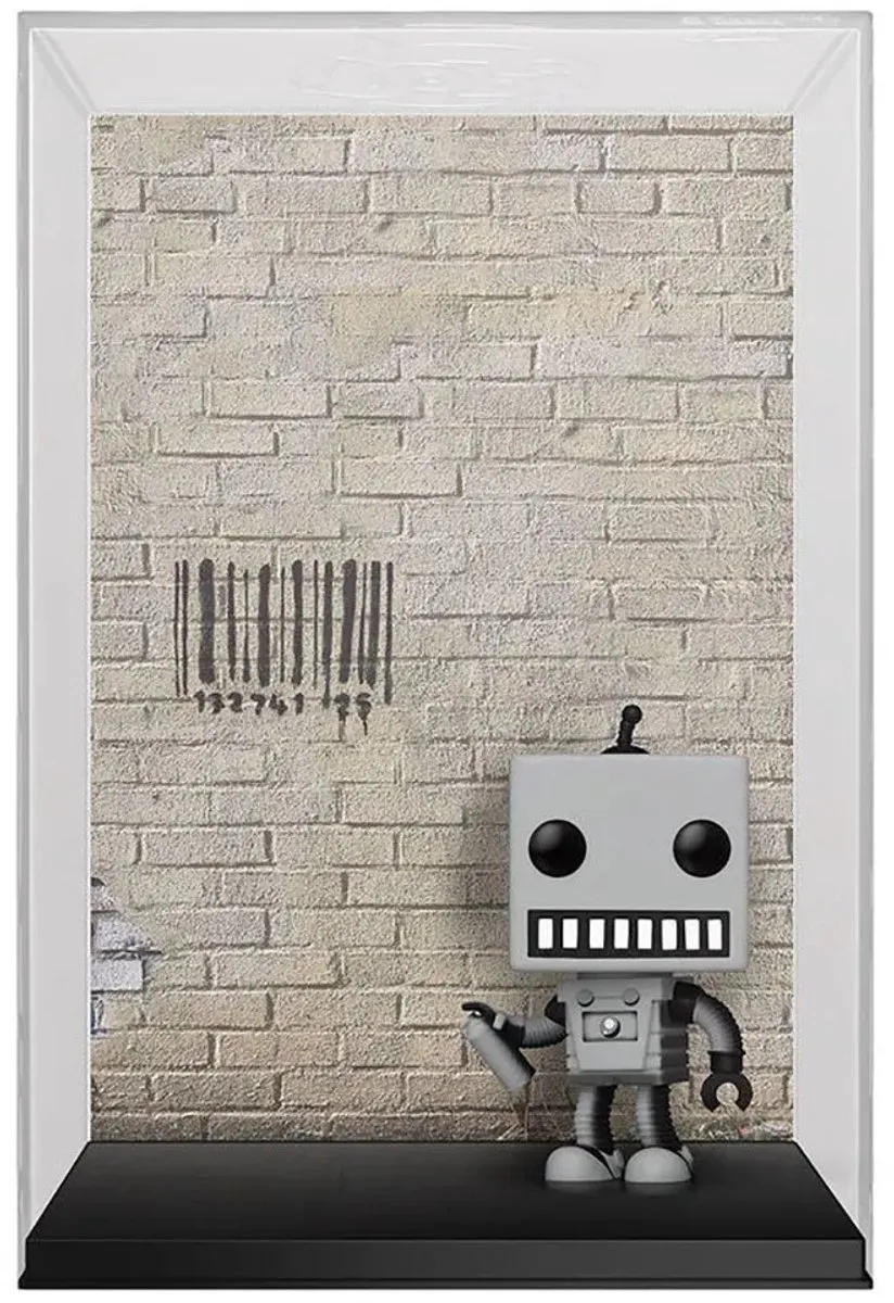 Funko POP! Art Cover Tagging Robot Verzamelfiguur - 9cm Grijs