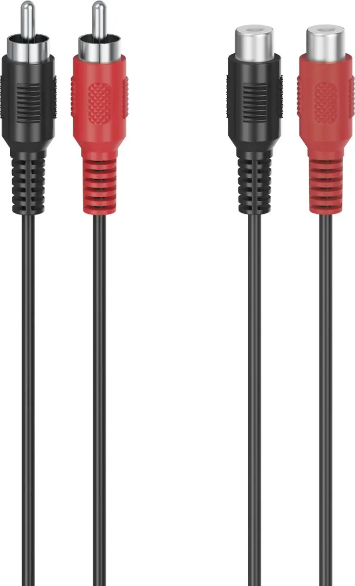 Hama 00305035 audio kabel 5 m 2 x RCA Zwart
