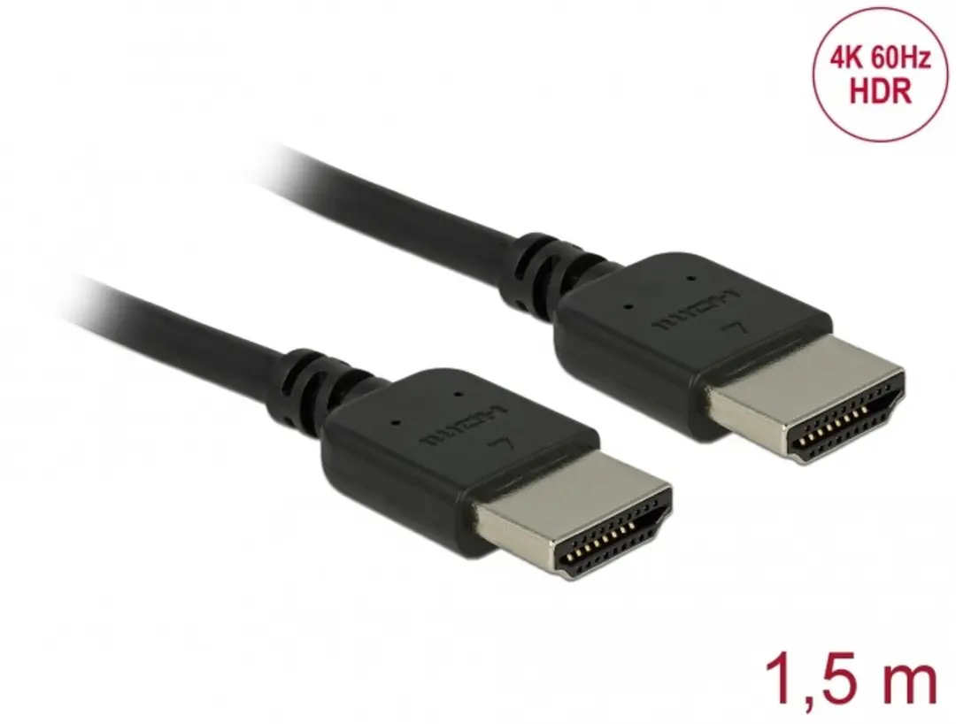 Delock Premium HDMI Cable 4K 60 Hz 1.5 m