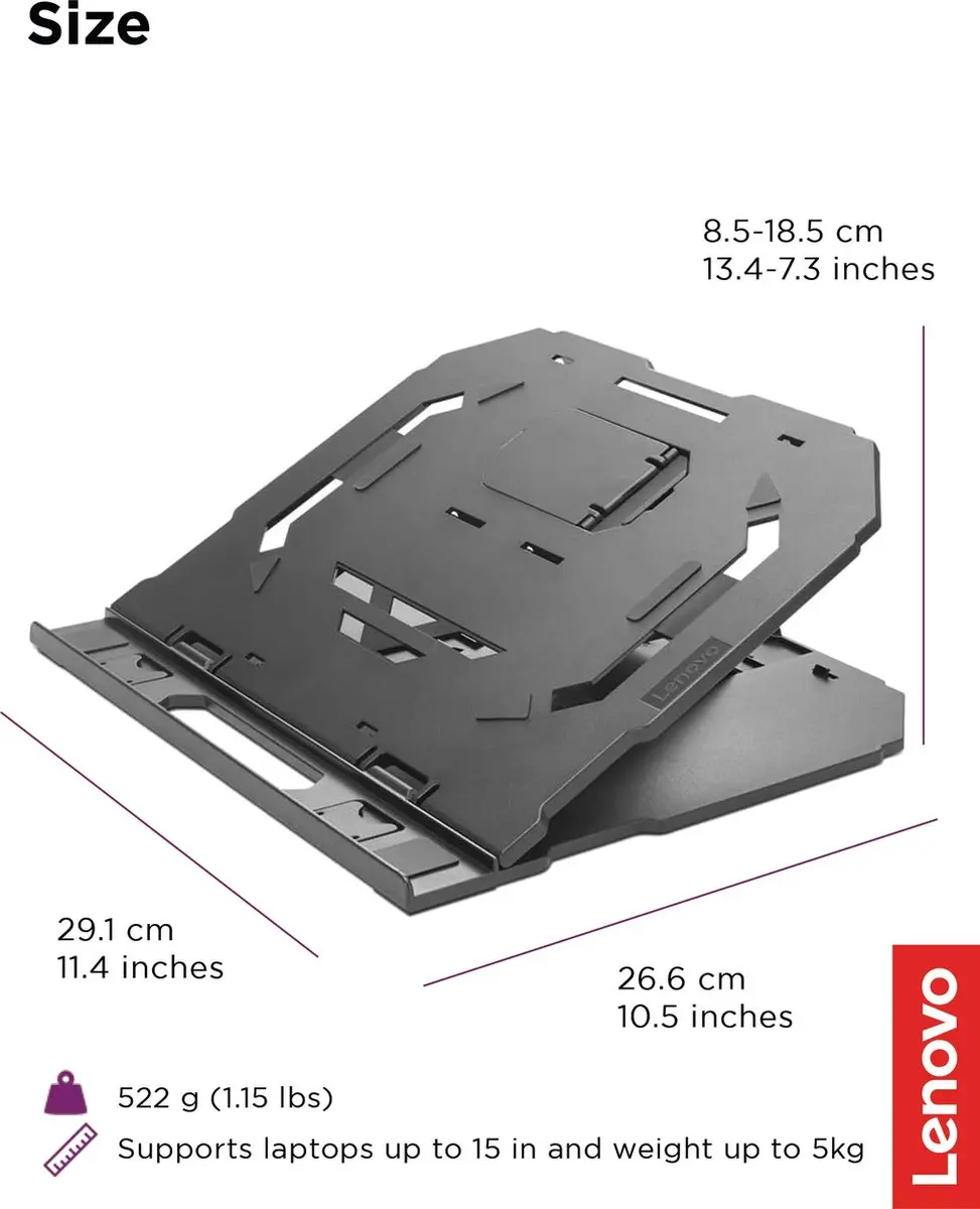Lenovo GXF0X02619 Laptopstandaard - Zwart