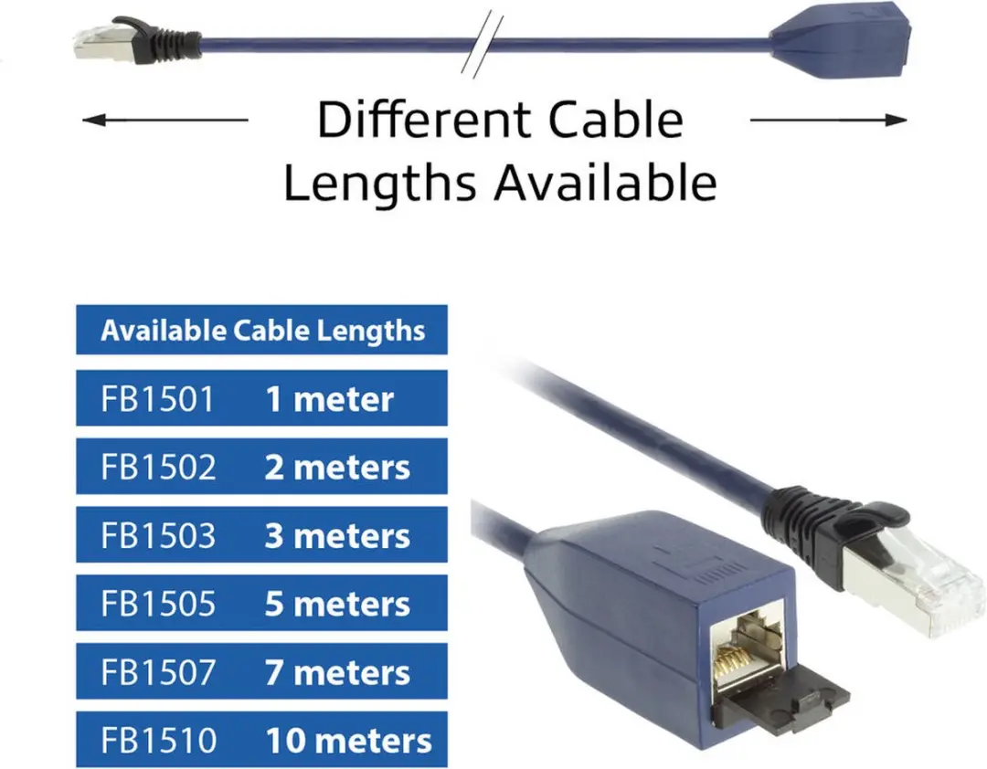 ACT CAT6A MPTL Verlengkabel 7m - Zwart