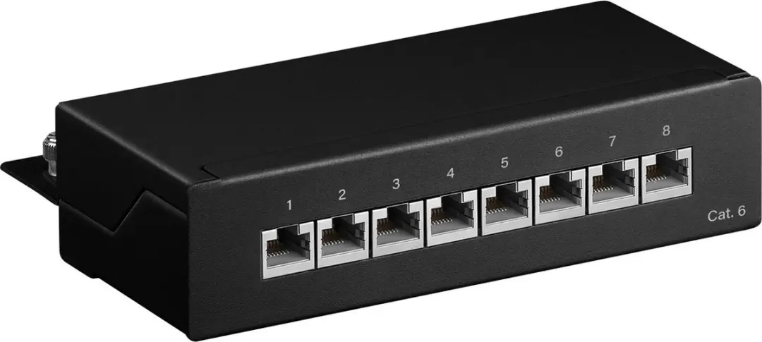 Goobay CAT6 Patch Panel 1U 8 Poorten