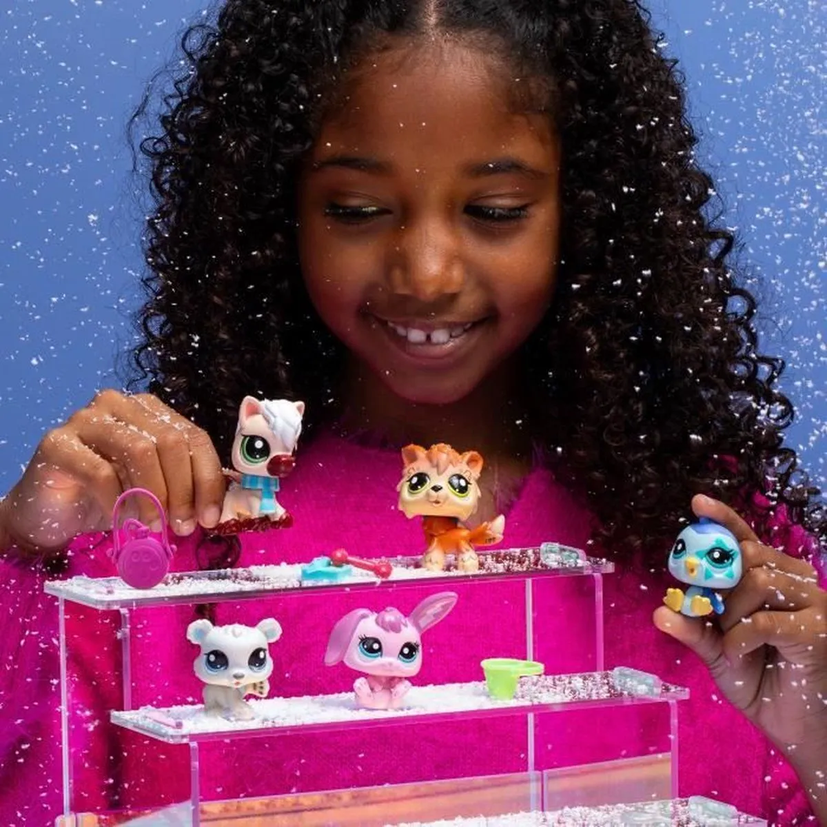 Bandai Littlest Pet Shop Winterdieren Verzamelset - 5 Stuks Multicolor