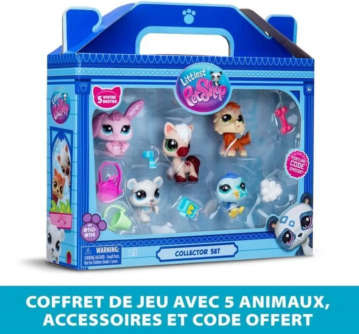 Bandai Littlest Pet Shop Winterdieren Verzamelset - 5 Stuks Multicolor