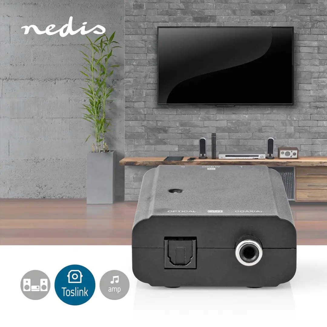 Nedis Digitale Audioconverter ACON2508BK - Zwart