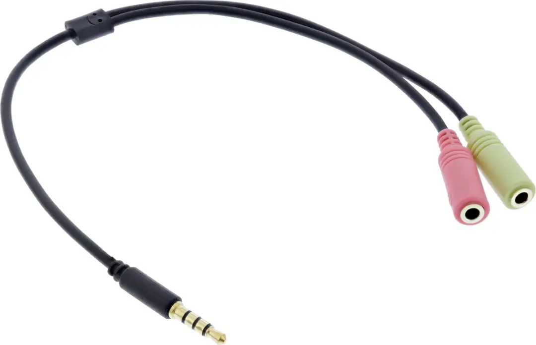 InLine 3,5mm 4-polig Headsetadapter CTIA