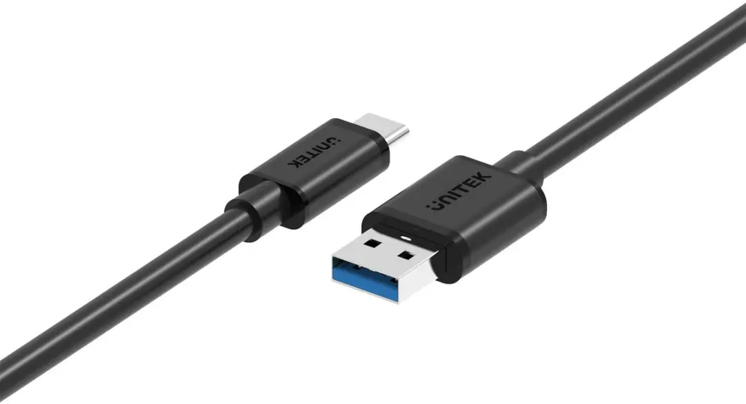 Unitek Y-C474BK USB 3.1 Type-C naar Type-A Kabel - Zwart