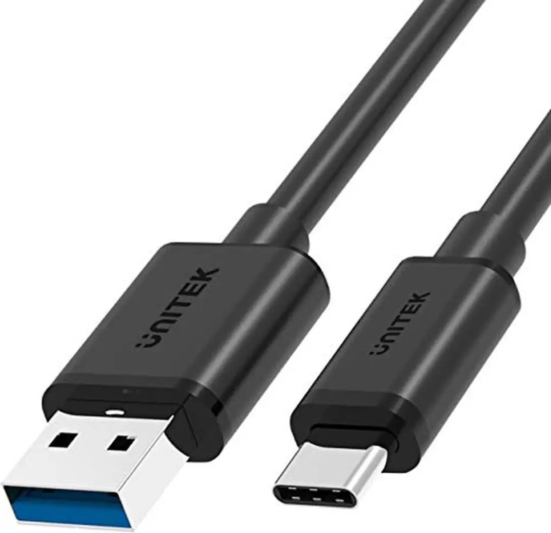 Unitek Y-C474BK USB 3.1 Type-C naar Type-A Kabel - Zwart - afbeelding 6 van 6