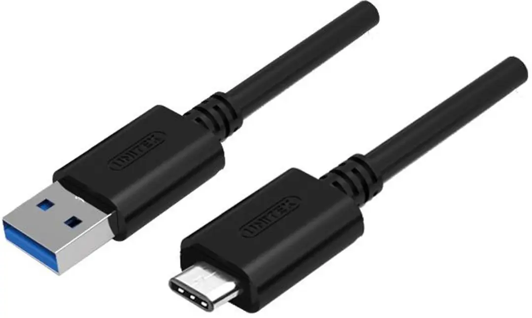 Unitek Y-C474BK USB 3.1 Type-C naar Type-A Kabel - Zwart
