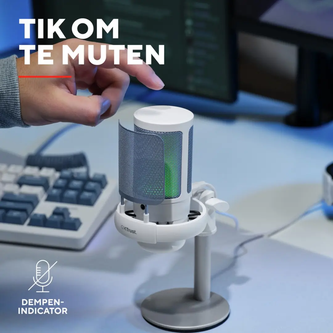 Trust GXT 238W Auron USB Microfoon - Wit