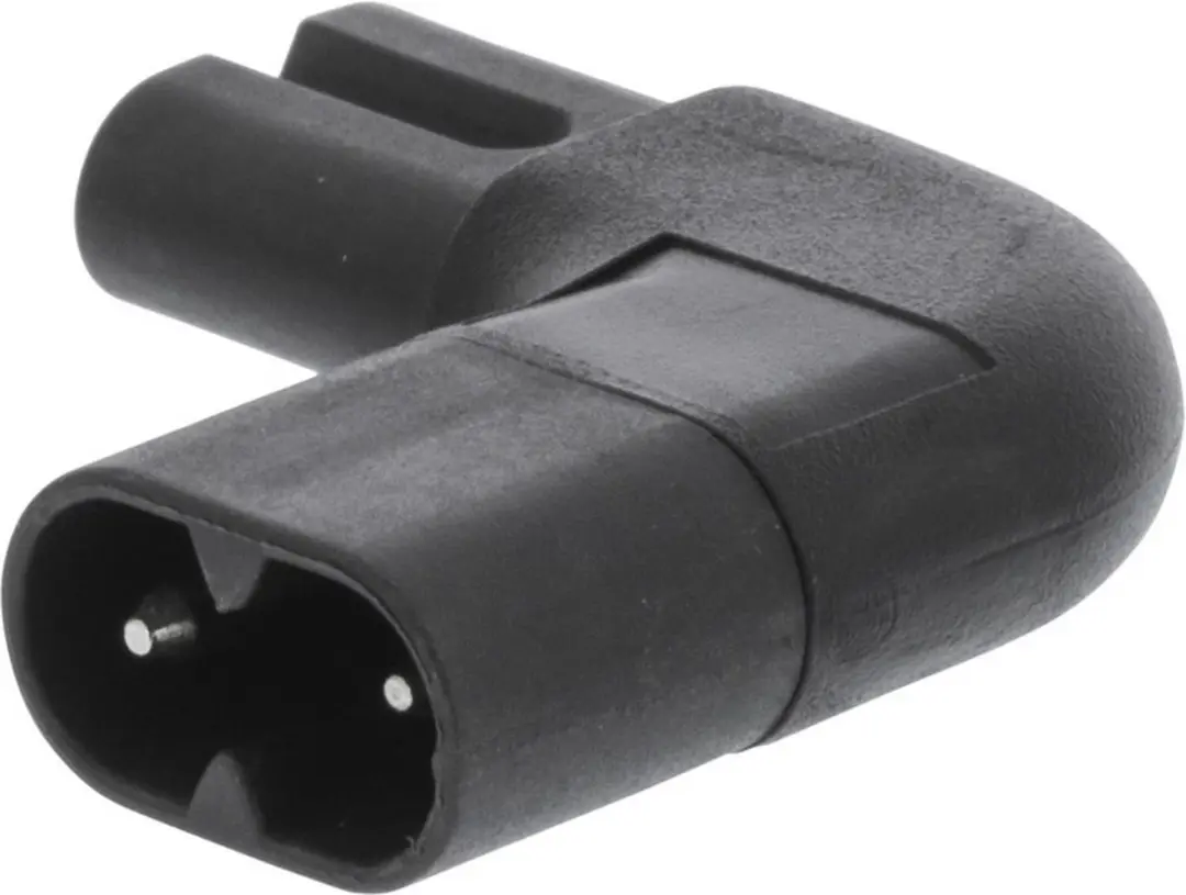 InLine C7 C8 Stroomadapter - Zwart