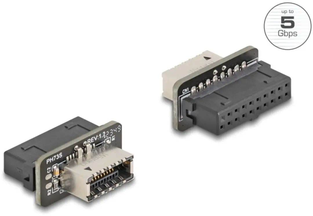 Delock USB 5Gbps Adapter Pin Header naar Type-E Key A