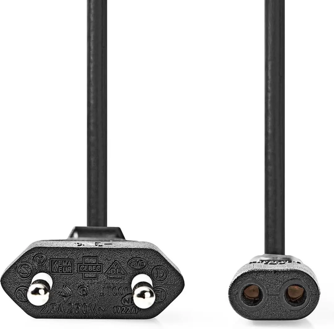 Nedis Stroomkabel CEGL11062BK20 Euro Male IEC-320-C1
