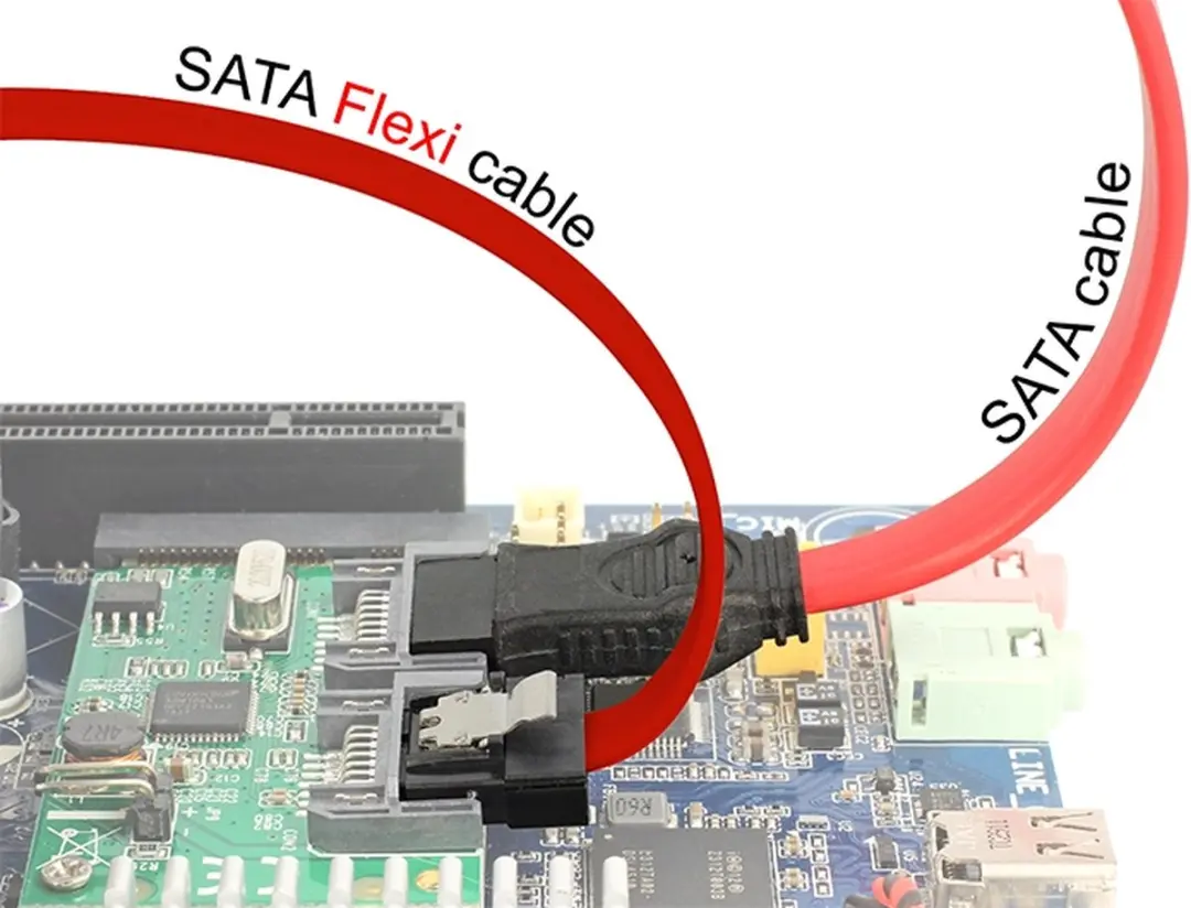 Delock SATA FLEXI Datakabel 6 Gbit/s - Rood - 0,20m