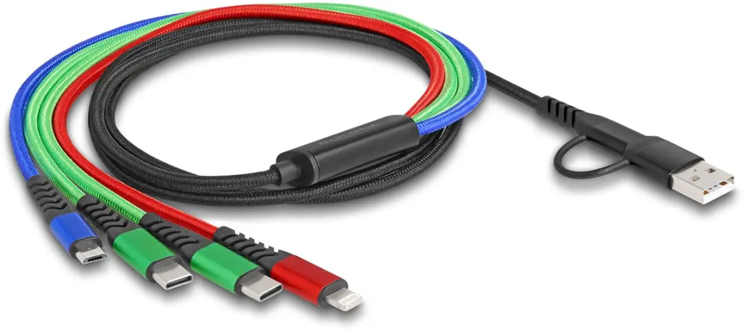 Delock USB 4-in-1 Opladerkabel 1.20m