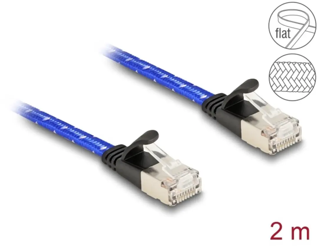 Delock Cat.6A U/FTP RJ45 Netwerkkabel 2m