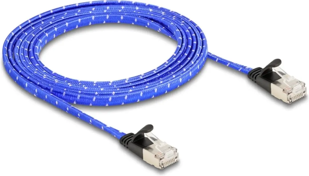 Delock Cat.6A U/FTP RJ45 Netwerkkabel 2m - Blauw