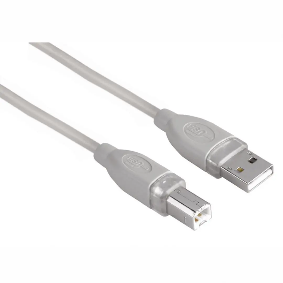 Hama USB Connection Cable A-Plug - B-Plug, grey, 7.5 m