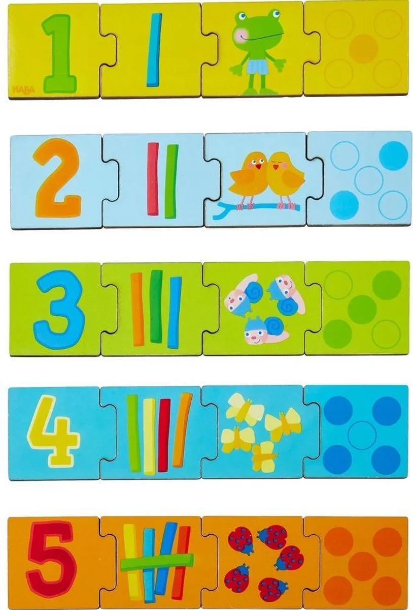Haba Ordeningsspel Getallen 20 Stuks - Multicolor