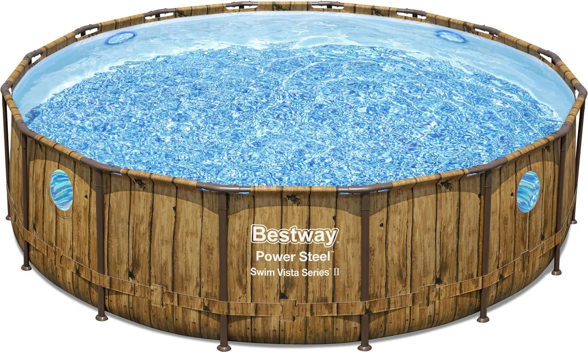 Bestway Power Steel Zwembadset 488x122cm - Zilver - afbeelding 6 van 6