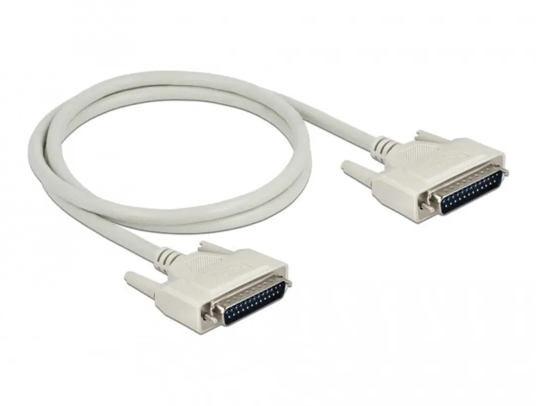 Delock Serial Kabel D-Sub 25 Male - 1m - Beige