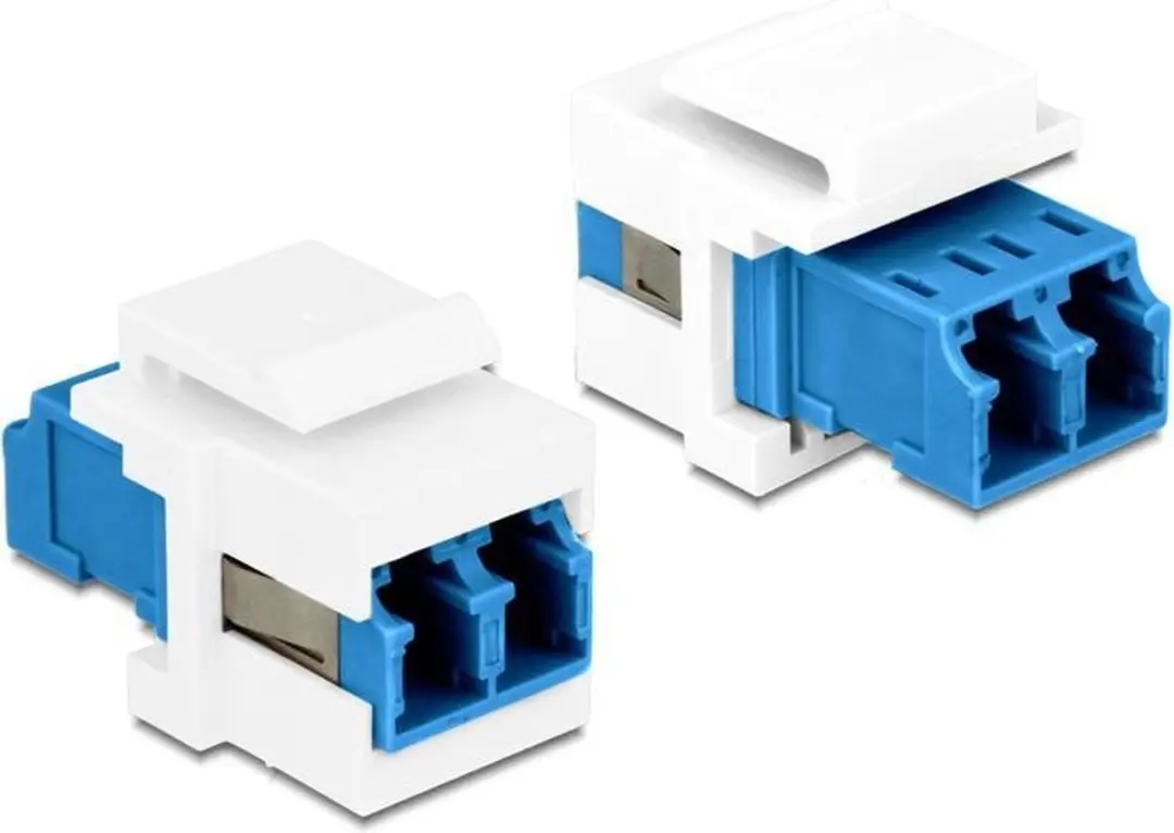 Delock Keystone Module LC Duplex - Blauw/Wit