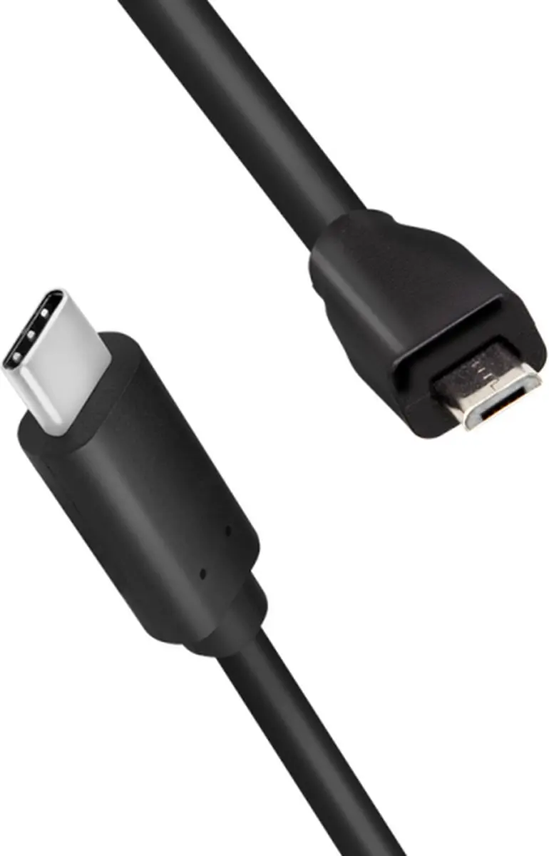 Logilink CU0196 USB 2.0 Kabel - USB-C naar Micro-USB - 0,5m - Zwart