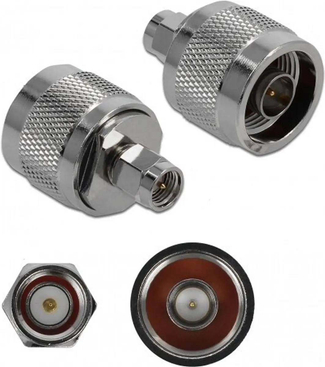 Delock SMA Adapter 50 Ohm 10 GHz - Grijs