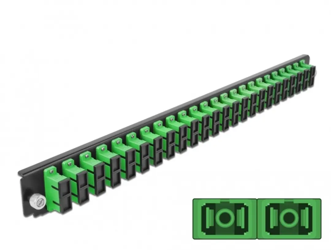 Delock 19" Splice Box Front Panel 24 Port SC Duplex
